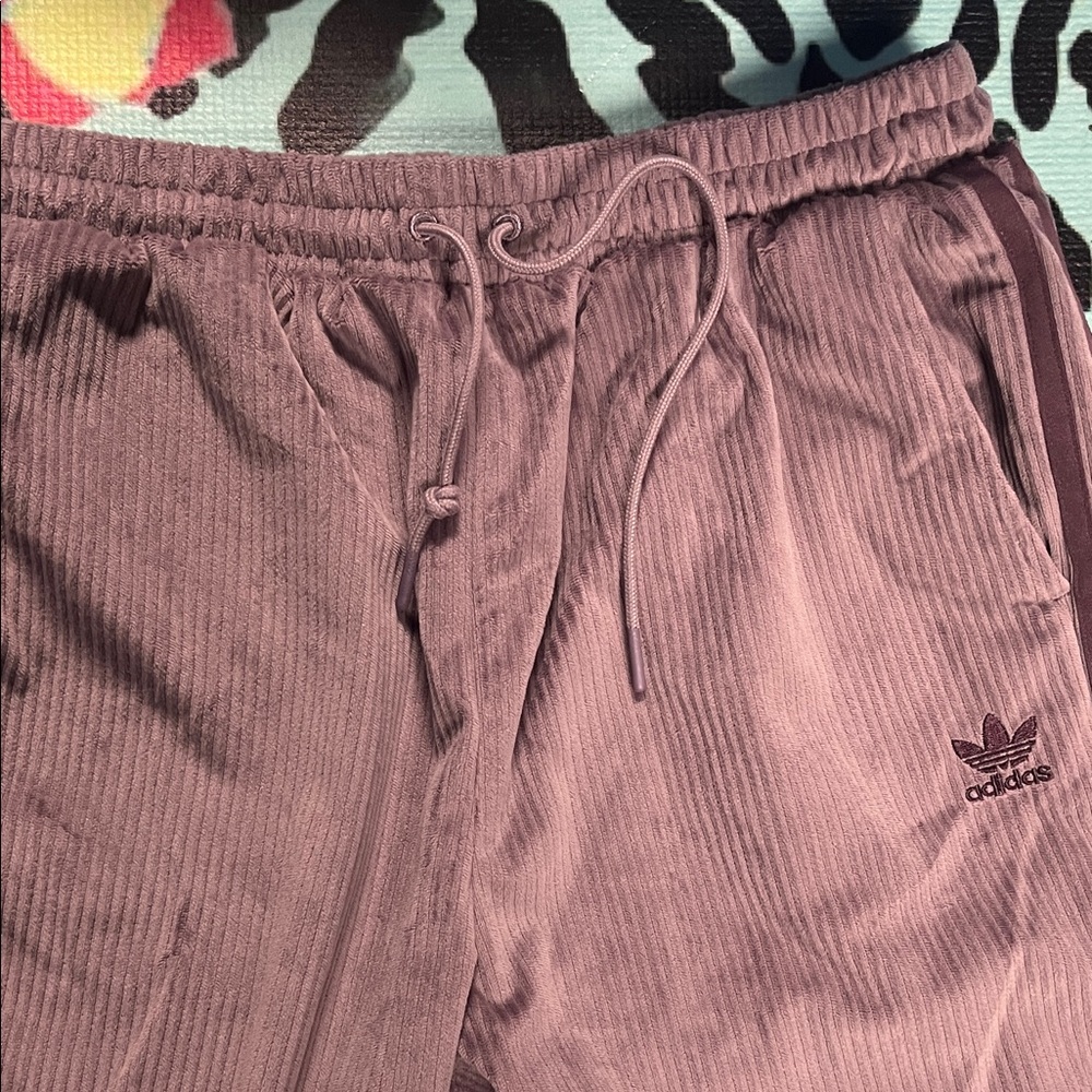 Adidas Kids Lavender Corduroy Joggers - Picture 6 of 10